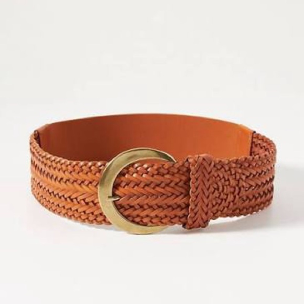 Sienna leather belt by Anthropologie